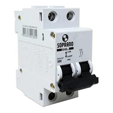 Imagem de Disjuntor Bipolar Curva C Mini Din 40a 3ka