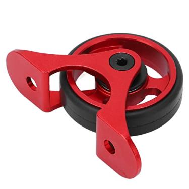 Imagem de Roda Fácil para Rolamento de Guarda-lamas de Bicicleta, Roda Fácil para Guarda-lamas de Bicicleta, Design Oco, Rolo de Acabamento CNN, Eixo de Rolamento de Liga de Alumínio Suave para Acessórios (Vermelho)