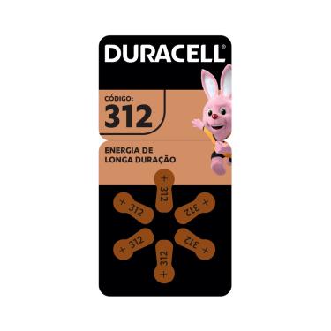 Imagem de Pilha Auditiva nº 312 Duracell com 6 Unidades