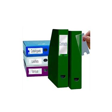 Imagem de Porta Etiquetas Auto Adesivo 25x75mm - Embalagem 6 Unds