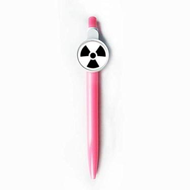 Imagem de Dangerous Chemical Toxic Radiation Pattern Rollerball Tip Blue Retrátil Caneta Escrever Papelaria