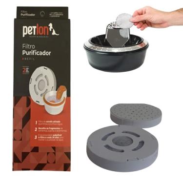 Imagem de Filtro Carvao Ativado Fonte Bebedouro Petlon Caes e Gatos Refil 02 Unidades