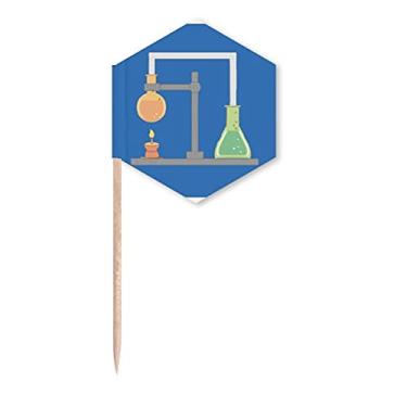 Imagem de Checal Calefaction Experiment Bandeiras de palitos de cupcake, festas comemorativas