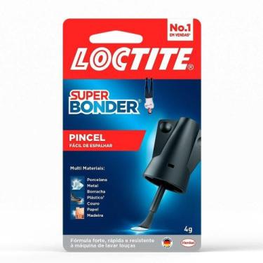 Imagem de Cola Instantânea Super Bonder Com Pincel Loctite 4G Embalagem Com 24 U
