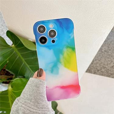 Imagem de Capa aquarela ultrafina sem moldura para iPhone 14 13 12 Pro Max Capa fina pintura à prova de choque para capa para iphone 14 Pro Max, A1, para iphone 14 Pro Max