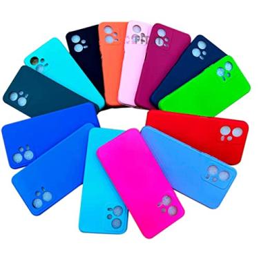 Imagem de Capa Capinha de Silicone Colorida para Xiaomi Redmi Note 12 5G (Azul)