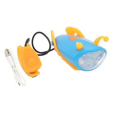Imagem de Luz De Bicicleta USB Recarregável,Lanterna Dianteira De Bicicleta Com Carregamento USB De Alto Brilho Para Scooter, Conjunto De Luzes De Bicicleta Recarregáveis, 2 Opções De Modo De Luz(azul)