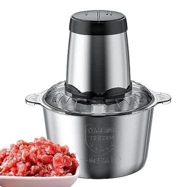 Imagem de Carne para Uso Doméstico - 3L Elétrico 300W Poderoso Alimentos Ajustável - Processador alimentos grancom proteção contra superaquecimento, picador destacável para Pochy