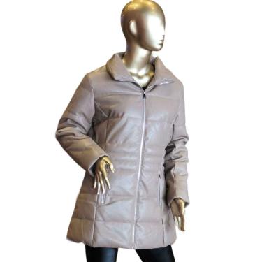 Imagem de Jaqueta Feminina Alongada Couro Ecológico Facinelli 620279