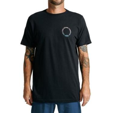 Imagem de Camiseta Volcom Spray Circle Masculina Preto