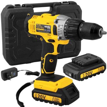 Imagem de Parafusadeira Furadeira Impacto Bateria 20V PFV 200I 5 Peças Vonder