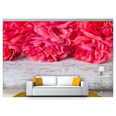 Imagem de Papel De Parede Flores Rosas Romantico 3D Nfl206 - Você Decora