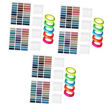 Imagem de NUOBESTY 3 Conjuntos De Adesivos Fluorescentes Transparentes Fita Colorida Etiquetas De Página Abas Adesivas Compactas Cartões De Índice De Arquivo Marcadores De Destaque Bandeiras