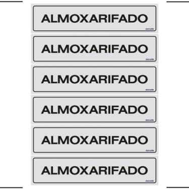 Imagem de Combo 6 Placas De Sinalização Almoxarifado 30x7 Ekomunike - B-508 F9e