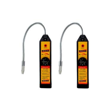 Imagem de Kit 2 Detector Fuga Gás Halogêneo Vazamento Sensor Alarme Visual Sonoro Dfg-3000 Portátil Instrutherm Com Maleta