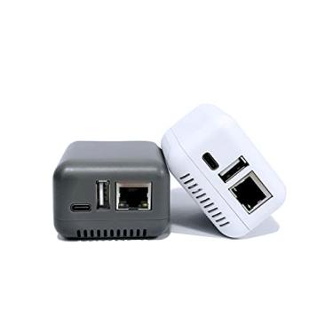 Imagem de LOYALTY-SECU Mini servidor de impressão de rede para impressora USB 2.0 Cinza