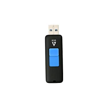 Imagem de V7 8GB USB 2.0 Flash Drive, USB 3.0, Preto, 8GB