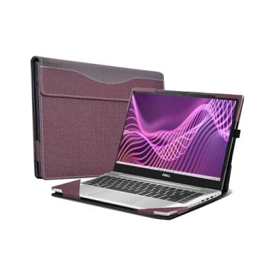 Imagem de Capa de laptop para HP EliteBook 640 35.6 cm G9 / Dell Latitude 5440| 5430|capa protetora de couro PU de 14 polegadas (vinho vermelho)