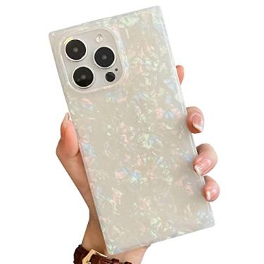 Imagem de BANAILOA Capa quadrada para iPhone 14 Pro Max para mulheres, capa protetora de silicone macio e colorida projetada para Apple iPhone 14 Pro Max [APENAS] - 6,7 polegadas (colorida)