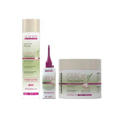 Imagem de Glatten Garlic Therapy Shampoo E Máscara E Tônico