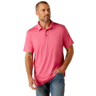 Imagem de ARIAT Camisa polo masculina Charger 2.0 FTD, Pulse rosa, GG