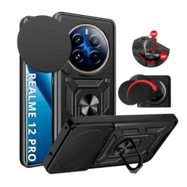 Imagem de Capa Capinha Armor Anti Impacto Ring Luxo Para Realme 12 Pro (Tela 6.7) + Anel Giratorio + Proteção De Câmera - Proteção Militar