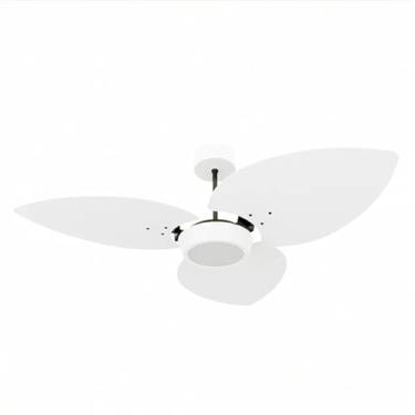 Imagem de Ventilador de Teto Natuvent Dahlia Led 3 Pás Madeira Branco 3000k Branco Quente (220, Volts)