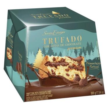 Imagem de Panettone Recheado Trufado com Gotas de Chocolate 500g - Santa Edwiges