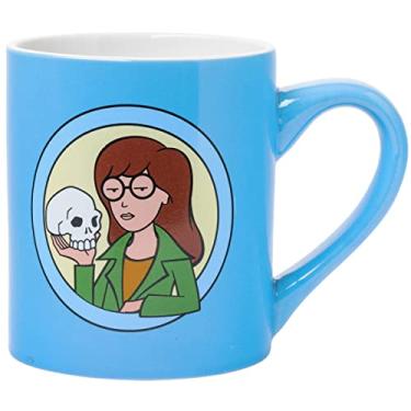 Imagem de Silver Buffalo Caneca de café de cerâmica Daria Sarcasm, 400 ml, azul
