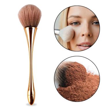 Imagem de Pincel Ergonômico Cerdas Grandes Macias Maquiagem Pó Blush