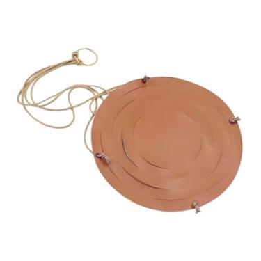 Imagem de Gralara Suporte para Vasos de Plantas Pendurado, Suporte para Vasos de Plantas, Decoração para Casa, Ondulada, Jardim, Vasos de Flores, Cesta Suspensa, Marrom