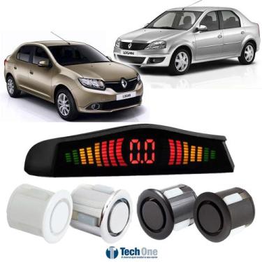 Imagem de Sensor De Estacionamento Ré Display Led Renault Logan - Tech One, Pret