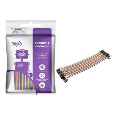 Imagem de 40x Cabo Wire Jumper Fêmea X Fêmea 20 Cm - RoXo, 010-0078RX