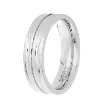 Imagem de Aliança de Namoro Wave 6mm - Convex, 20