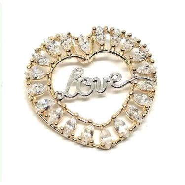 Imagem de Pingente de ouro 18k Coração Love - Elegancy Joias