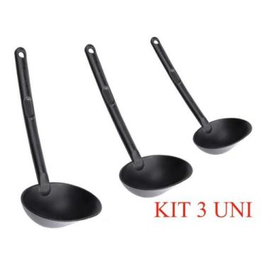 Imagem de Kit 3 concha nylon plasutil -501
