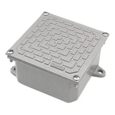 Imagem de Caixa Ligacao Passagem Aluminio 10x10 Tramontina 56123001