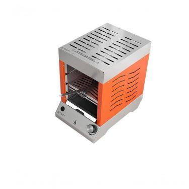 Imagem de Churrasqueira A Gás Vertical Sem Fumaça Flame Dinoxx Gás GLP Laranja