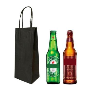 Imagem de Sacola De Papel Longneck Cerveja Bebidas C/10Un - Db