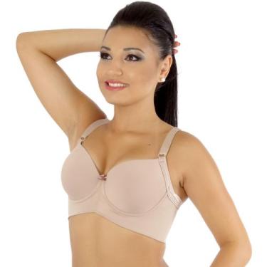 Imagem de Sutiã de Sustentação com bojo - Corpo Pele, Preto, G