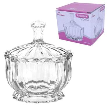 Imagem de Bomboniere Milan Decoração Salão Mesa Pratico Em Vidro Doces - Casa Te