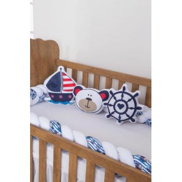 Imagem de Trio de Almofadas Decorativa Infantil Menino para Bebe - Zan Baby, Urs