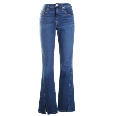 Imagem de HUDSON Calça jeans feminina Barbara de cintura alta para bebês, Sinos índigo, 26