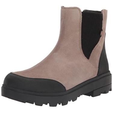 Imagem de BOGS Bota de chuva feminina Holly Chelsea de couro, Cinzento-acastan, 10