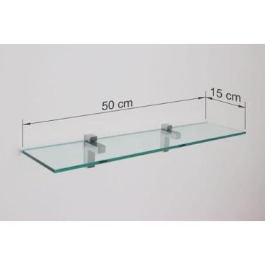 Imagem de Prateleira Vidro Sala Banheiro Quarto Inova Decor