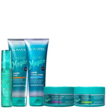 Imagem de Lowell Cacho Magico Shampoo 240ml Creme 240ml Mascara 240g Gelatina 24