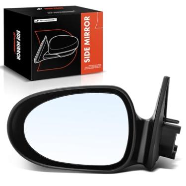 Imagem de A-Premium Espelho retrovisor manual do lado do motorista - compatível com Nissan Sentra 1995-1999, 200SX 1995-1998 - Não aquecido, não dobrável, espelho retrovisor externo preto - Substituição #