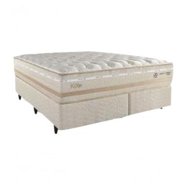 Imagem de Conjunto: Box + Colchão Herval Koln - Molas Maxspring King 193x203x71