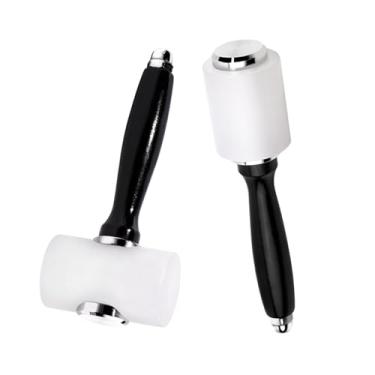 Imagem de Fancyes 2Pcs Martelo de Escultura em Couro, Martelo de Nylon Manual Cabeça Reta Martelo Ferramenta de Mão