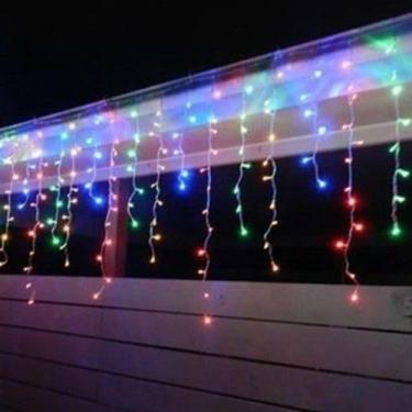Imagem de Decoração para do seu Nata: 7 Metros deCascata Com 300 Lampadas Led Pisca Natal Com tres variações de cores.
